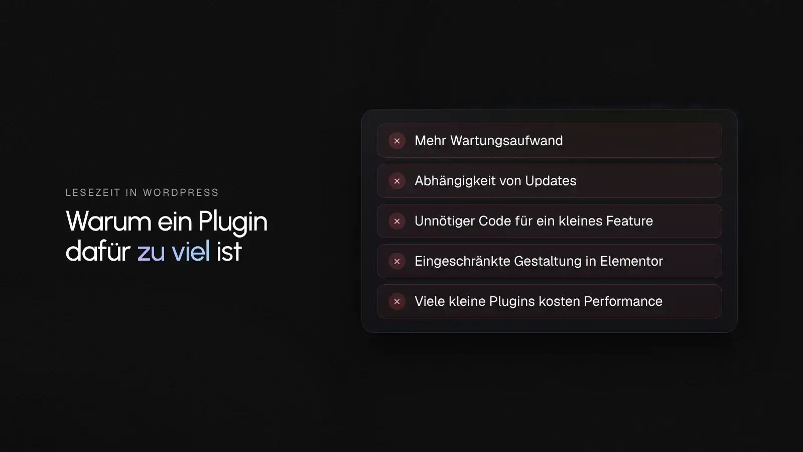 Fünf Gründe, warum ein Plugin für die Lesezeit in WordPress zu viel ist